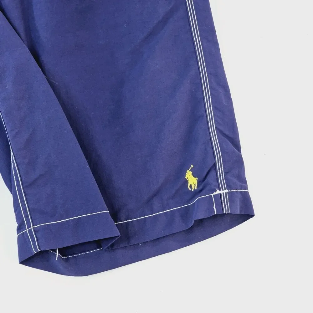 Polo Ralph Lauren Board Shorts Men's Small Blue Casual Swim Beach Pool‎ Pockets